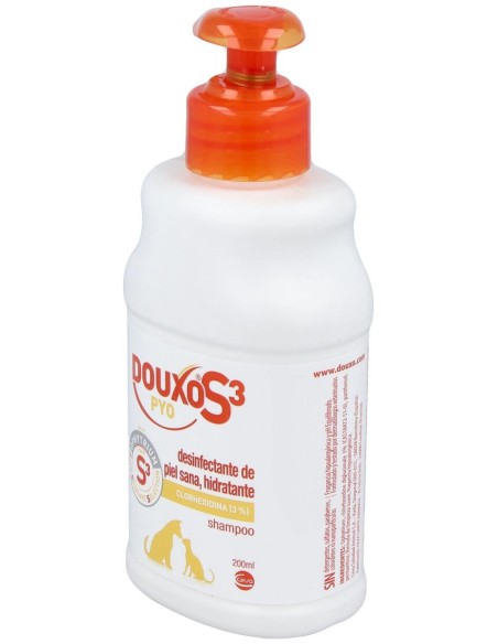 Douxo S3 Pyo Champú Dermatologico Para Perros Y Gatos, 200 Ml