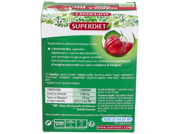 Acerola Bio 1000 24Comp.Masticables