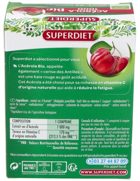 Acerola Bio 1000 24Comp.Masticables