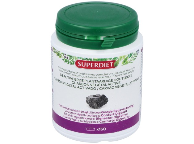 Carbon Vegetal Activado 150Cap. Agbio