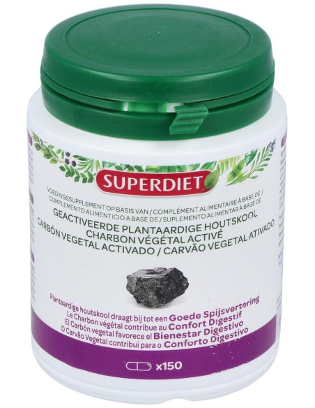 Carbon Vegetal Activado 150Cap. Agbio