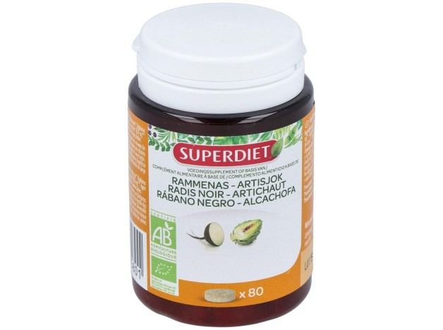 Super Diet Radis Noir Artichaut Bio 80 Comprim?S
