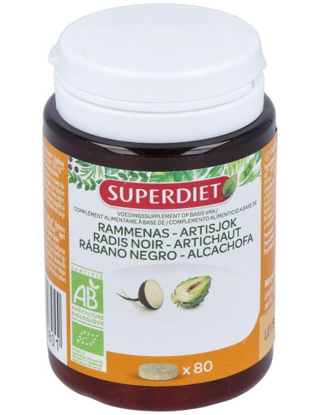 Super Diet Radis Noir Artichaut Bio 80 Comprim?S