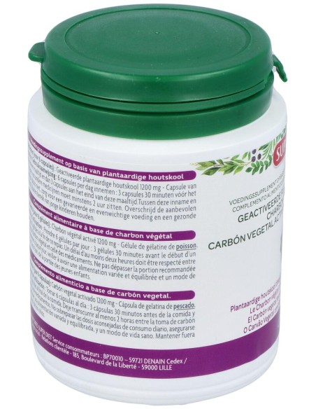 Carbon Vegetal Activado 150Cap. Agbio