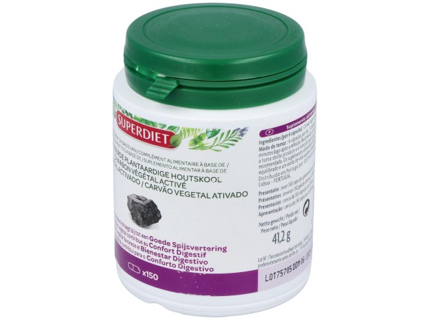 Carbon Vegetal Activado 150Cap. Agbio
