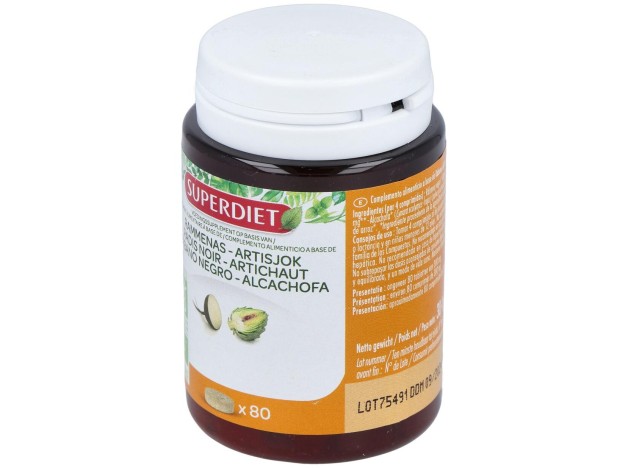 Super Diet Radis Noir Artichaut Bio 80 Comprim?S