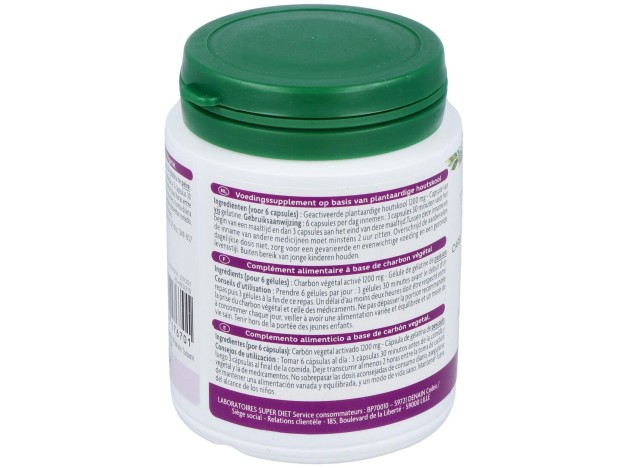 Carbon Vegetal Activado 150Cap. Agbio
