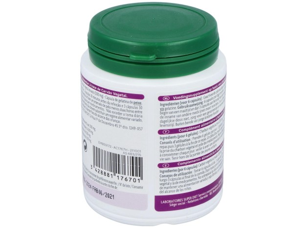 Carbon Vegetal Activado 150Cap. Agbio