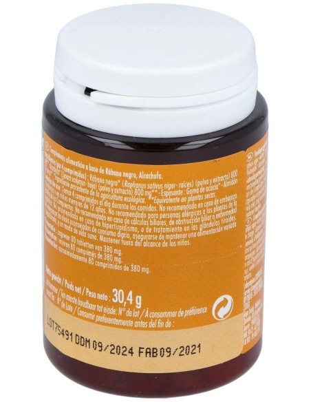 Super Diet Radis Noir Artichaut Bio 80 Comprim?S