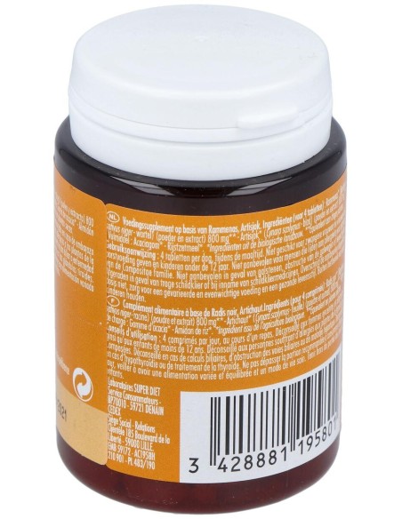 Super Diet Radis Noir Artichaut Bio 80 Comprim?S