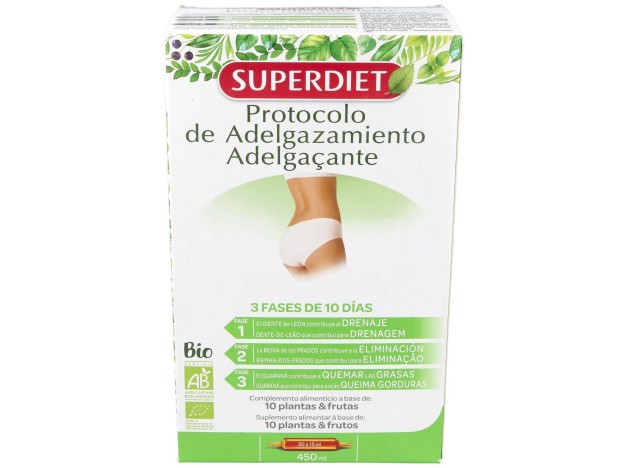 Super Diet Protocole Minceur 30 Ampoules De 15Ml