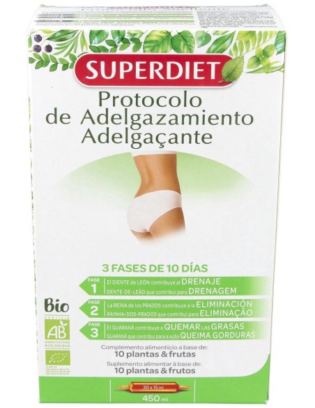 Super Diet Protocole Minceur 30 Ampoules De 15Ml
