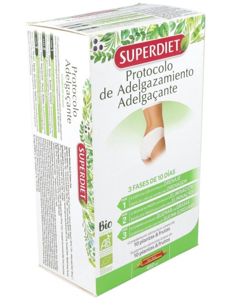 Super Diet Protocole Minceur 30 Ampoules De 15Ml