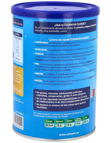 Colnatur Classic Polvo 300Gr.