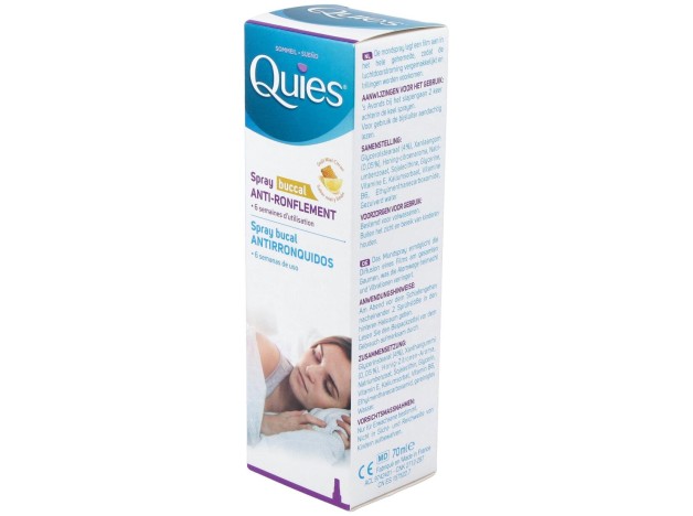 Quies Spray Bucal Antirronquidos Miel Y Limón 70Ml