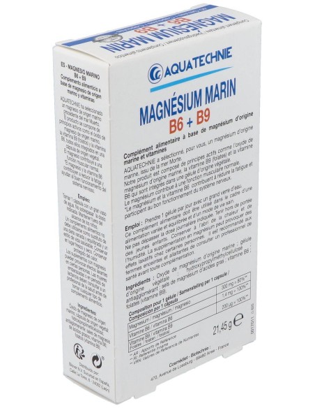 Magnesio Marino+B6+B9 40Cap. Biotechnie