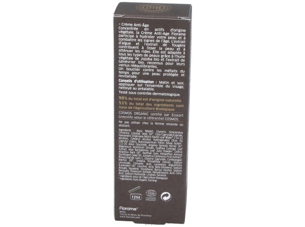 Florame Homme Crème Anti-Âge 30Ml