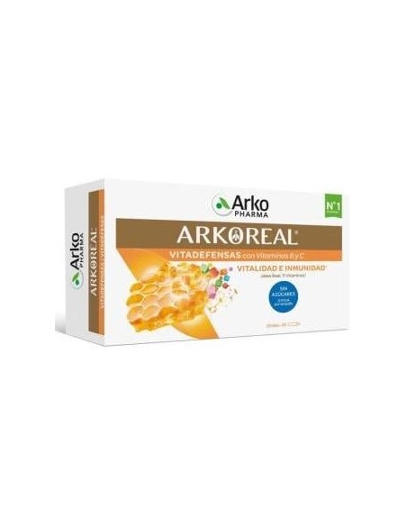Arkopharma Arkoreal Jalea Real Sin Azúcares, 20 Ampollas