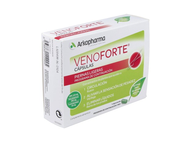 Arkopharma Venoforte Piernas Ligeras, 30 Cápsulas