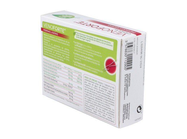 Arkopharma Venoforte Piernas Ligeras, 30 Cápsulas
