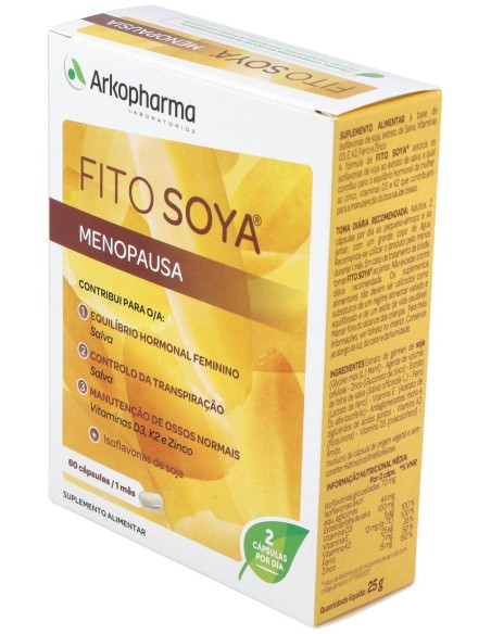 Arkopharma Fitosoya Menopausia, 60 Cápsulas
