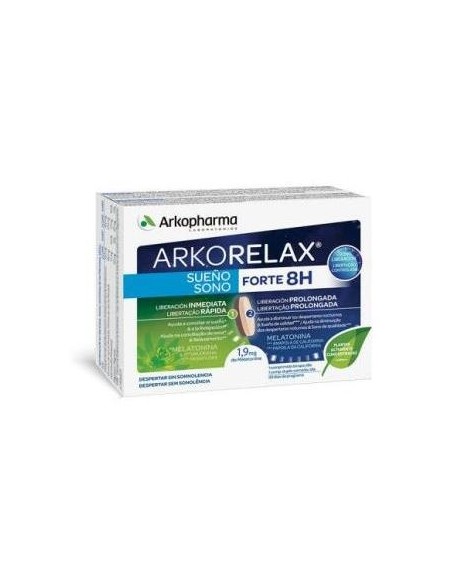 Arkopharma Arkorelax Sueño Forte 8H, 30 Comprimidos