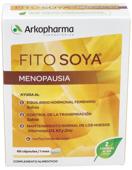 Arkopharma Fitosoya Menopausia, 60 Cápsulas