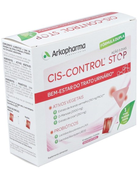Arkopharma Cis-Control Stop 10 Sobres + 5 Sticks