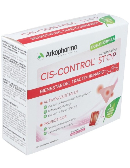 Arkopharma Cis-Control Stop 10 Sobres + 5 Sticks