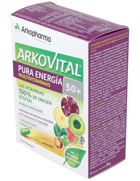 Arkovital Pura Energia Senior +50 60Cap.