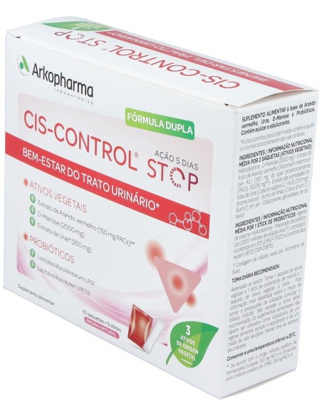 Arkopharma Cis-Control Stop 10 Sobres + 5 Sticks