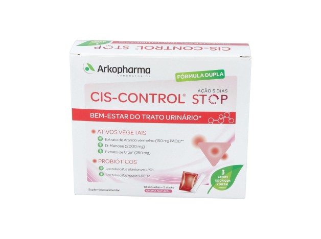 Arkopharma Cis-Control Stop 10 Sobres + 5 Sticks