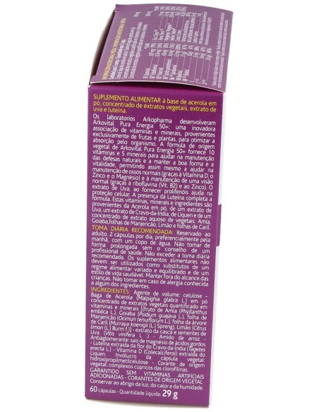 Arkovital Pura Energia Senior +50 60Cap.