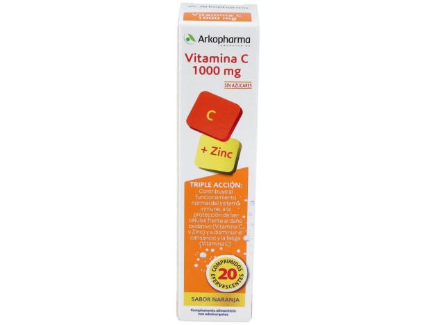 Arkovital Vitamina C 1000Mg 20Comp Efervescentes.