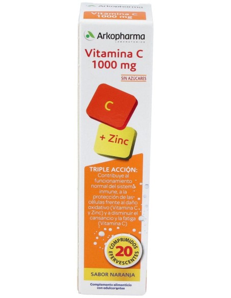 Arkovital Vitamina C 1000Mg 20Comp Efervescentes.