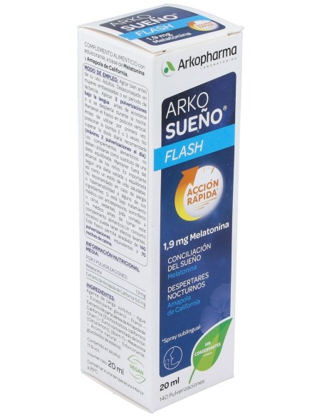 Arkopharma Arkosueño Flash Spray Sublingual 20Ml