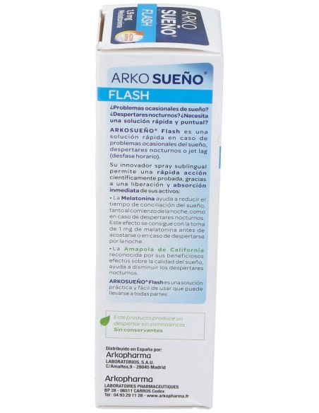 Arkopharma Arkosueño Flash Spray Sublingual 20Ml