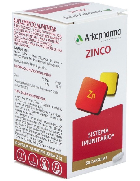 Arkopharma Zinc 50Caps
