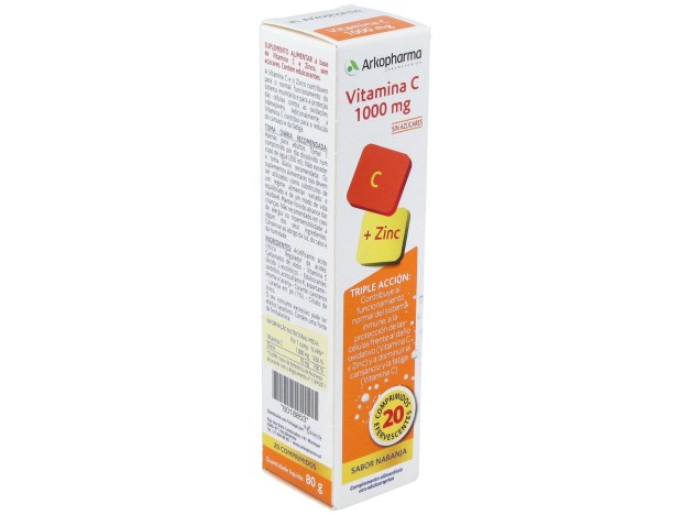 Arkovital Vitamina C 1000Mg 20Comp Efervescentes.