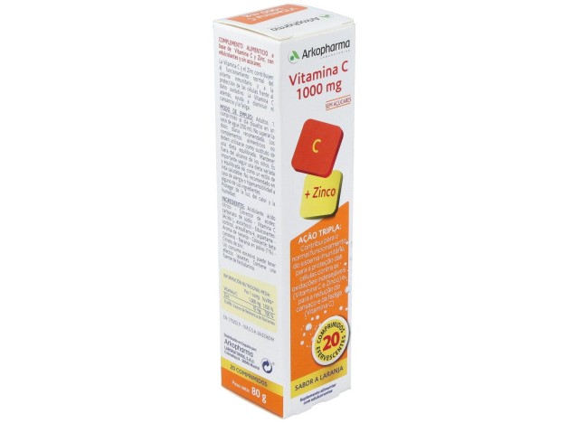 Arkovital Vitamina C 1000Mg 20Comp Efervescentes.