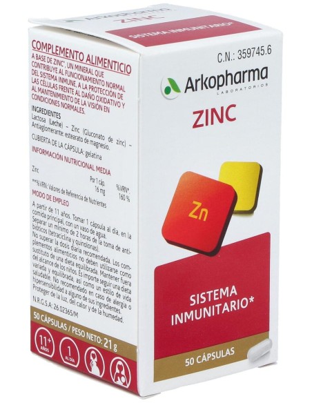Arkopharma Zinc 50Caps