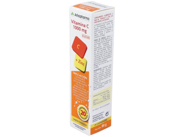 Arkovital Vitamina C 1000Mg 20Comp Efervescentes.