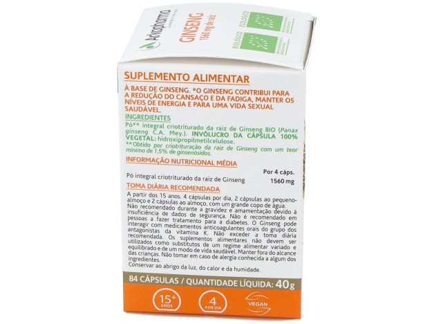 Ginseng 84Arkocapsulas. Bio