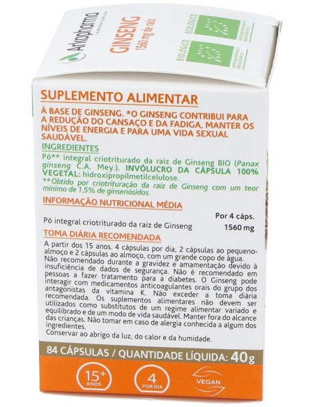 Ginseng 84Arkocapsulas. Bio