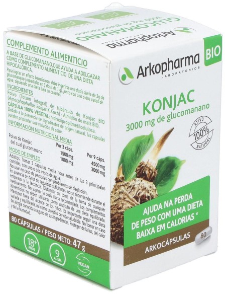 Glucomanano 80Arkocapsulas. Bio