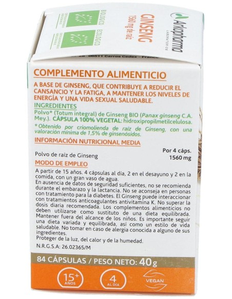 Ginseng 84Arkocapsulas. Bio