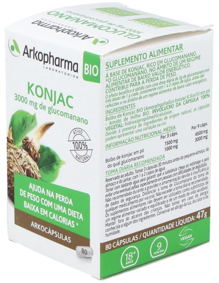 Glucomanano 80Arkocapsulas. Bio