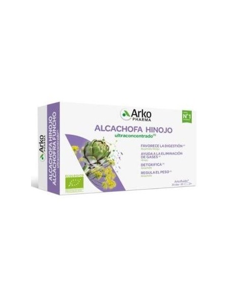 Arkopharma Arkofluido Alcachofa - Hinojo Ultraconcentrado 20Ampollas
