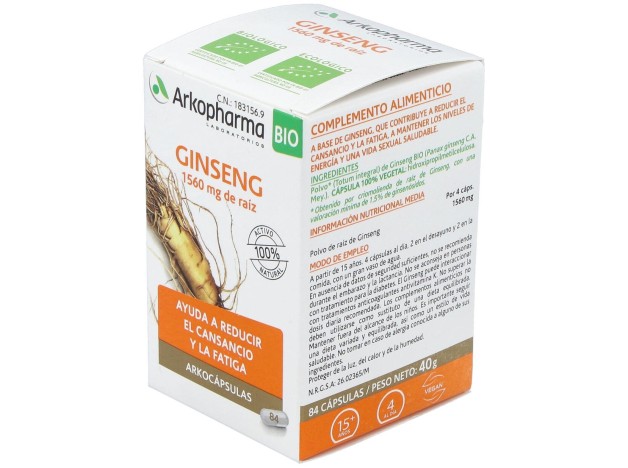 Ginseng 84Arkocapsulas. Bio