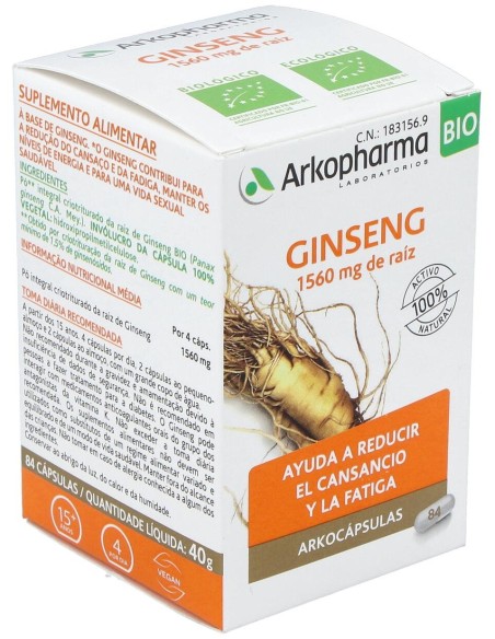 Ginseng 84Arkocapsulas. Bio